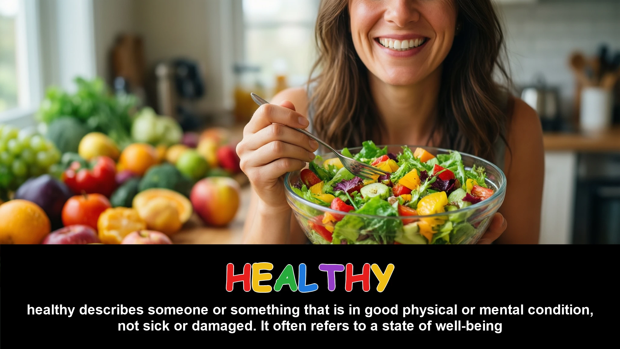 English Illustration for healthy